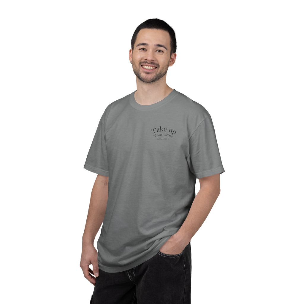 Jesus Carrying the Cross T-Shirt | Take Up Your Cross Christian Tee