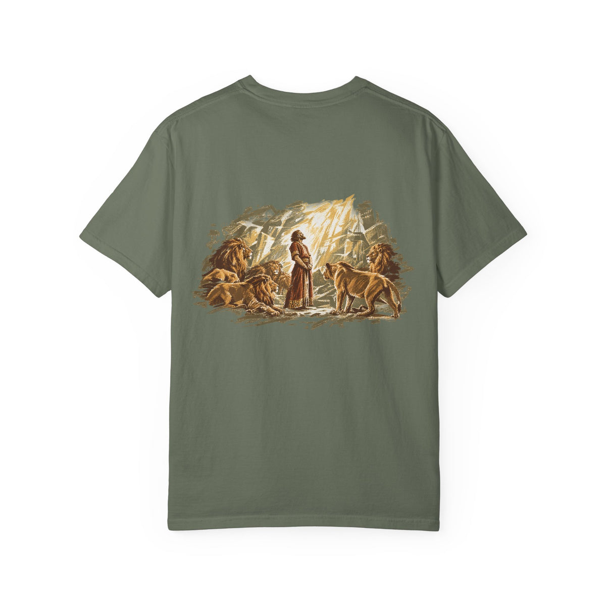 Daniel in the Lions’ Den T-Shirt | He Shut the Mouths of the Lions Christian Tee