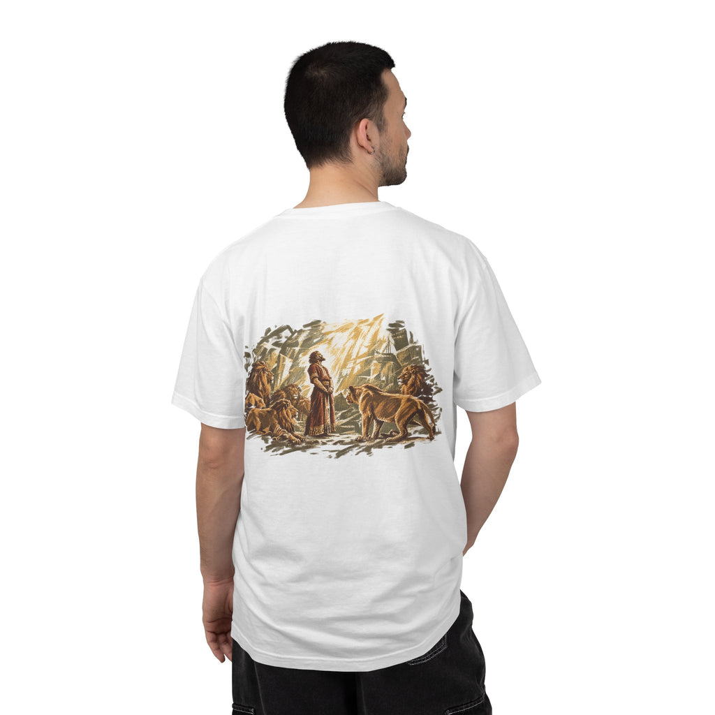 Daniel in the Lions’ Den T-Shirt | He Shut the Mouths of the Lions Christian Tee