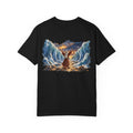 Black Moses Parting the Red Sea Christian graphic tee back view – biblical faith streetwear shirt