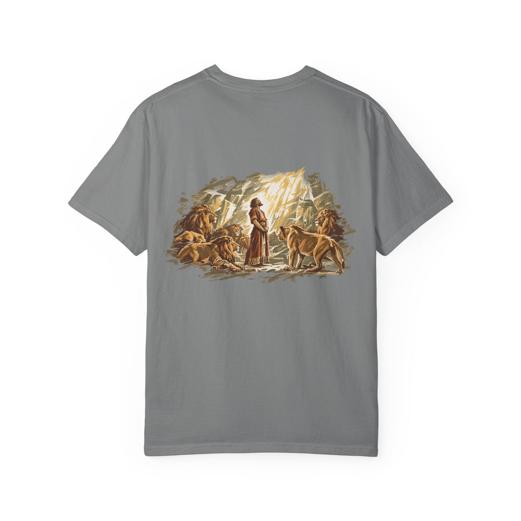 Daniel in the Lions’ Den T-Shirt | He Shut the Mouths of the Lions Christian Tee