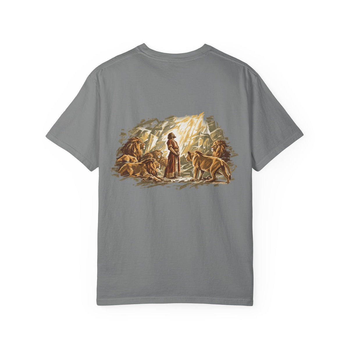 Daniel in the Lions’ Den T-Shirt | He Shut the Mouths of the Lions Christian Tee