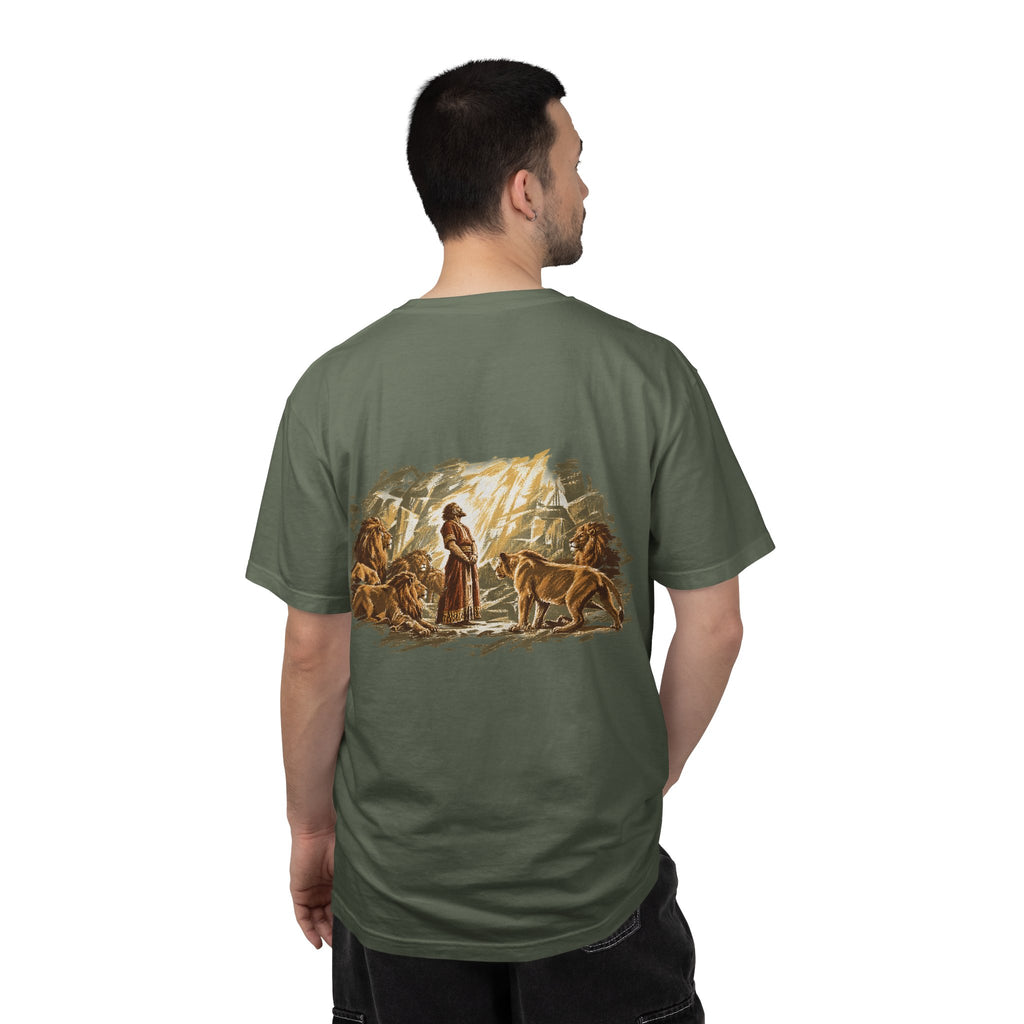Daniel in the Lions’ Den T-Shirt | He Shut the Mouths of the Lions Christian Tee