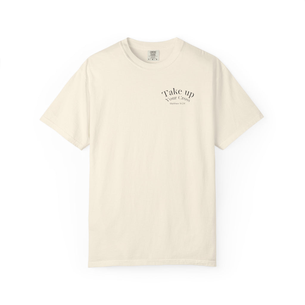 Jesus Carrying the Cross T-Shirt | Take Up Your Cross Christian Tee