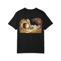 Black Resurrected Tomb Christian graphic tee back view – empty tomb biblical illustration streetwear